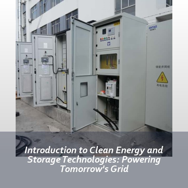 Introduction to Clean Energy and Storage Technologies: Powering Tomorrow's Grid