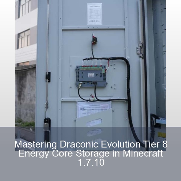 Mastering Draconic Evolution Tier 8 Energy Core Storage in Minecraft 1.7.10