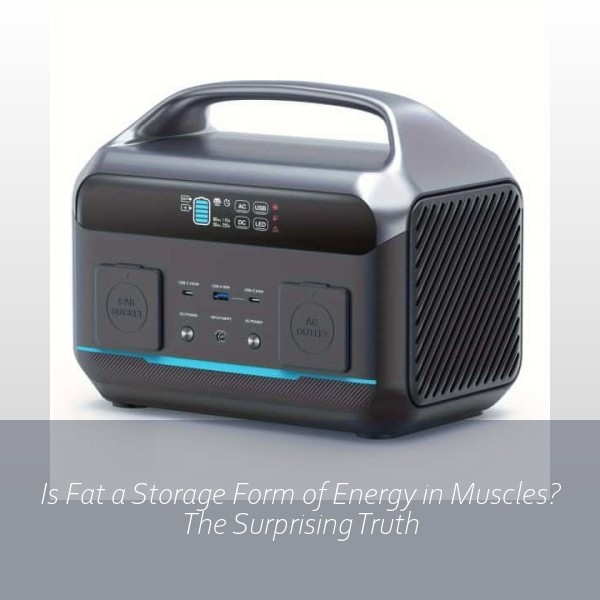 Is Fat a Storage Form of Energy in Muscles? The Surprising Truth