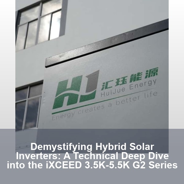 Demystifying Hybrid Solar Inverters: A Technical Deep Dive into the iXCEED 3.5K-5.5K G2 Series