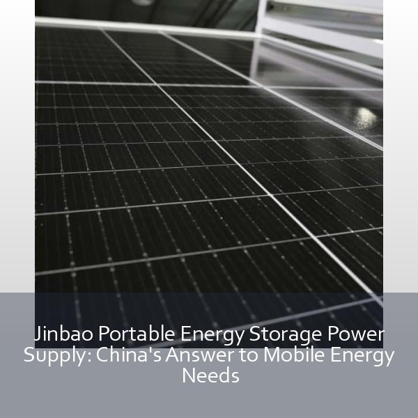 Jinbao Portable Energy Storage Power Supply: China's Answer to Mobile Energy Needs