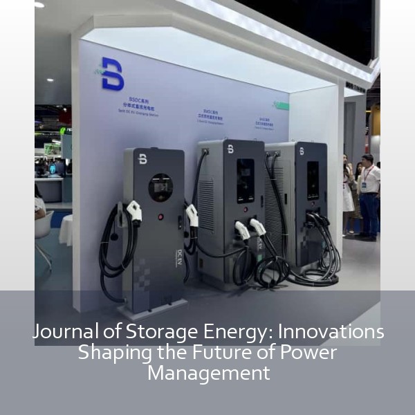 Journal of Storage Energy: Innovations Shaping the Future of Power Management