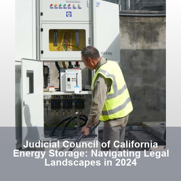 Judicial Council of California Energy Storage: Navigating Legal Landscapes in 2024