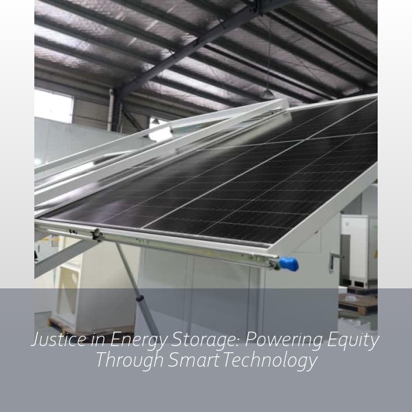 Justice in Energy Storage: Powering Equity Through Smart Technology