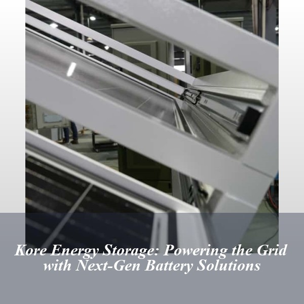 Kore Energy Storage: Powering the Grid with Next-Gen Battery Solutions