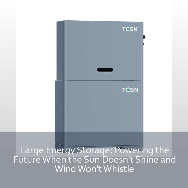 Large Energy Storage: Powering the Future When the Sun Doesn't Shine and Wind Won't Whistle