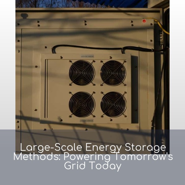 Large-Scale Energy Storage Methods: Powering Tomorrow's Grid Today