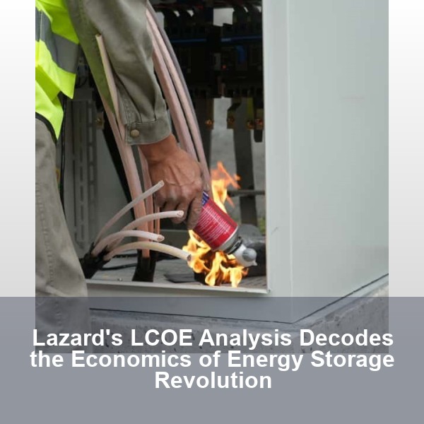 Lazard's LCOE Analysis Decodes the Economics of Energy Storage Revolution