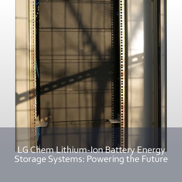 LG Chem Lithium-Ion Battery Energy Storage Systems: Powering the Future