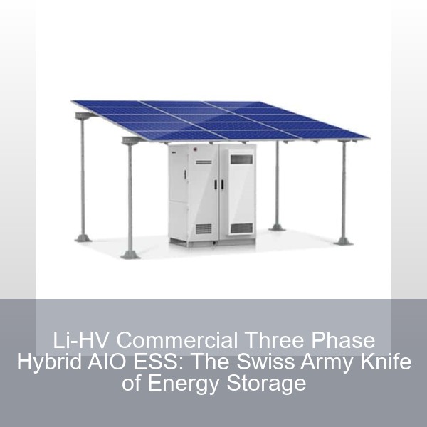 Li-HV Commercial Three Phase Hybrid AIO ESS: The Swiss Army Knife of Energy Storage