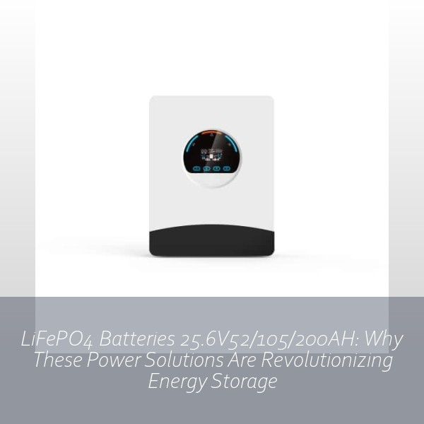LiFePO4 Batteries 25.6V52/105/200AH: Why These Power Solutions Are Revolutionizing Energy Storage