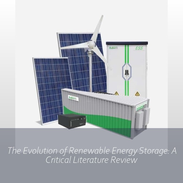 The Evolution of Renewable Energy Storage: A Critical Literature Review