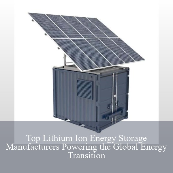 Top Lithium Ion Energy Storage Manufacturers Powering the Global Energy Transition