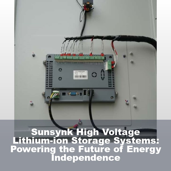 Sunsynk High Voltage Lithium-ion Storage Systems: Powering the Future of Energy Independence