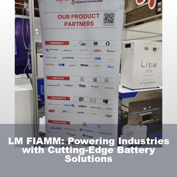 LM FIAMM: Powering Industries with Cutting-Edge Battery Solutions