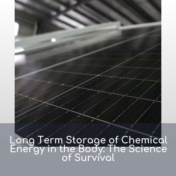 Long Term Storage of Chemical Energy in the Body: The Science of Survival