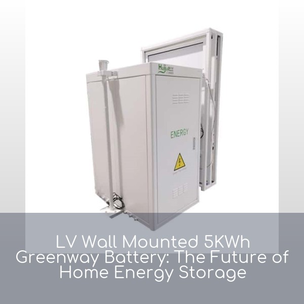 LV Wall Mounted 5KWh Greenway Battery: The Future of Home Energy Storage