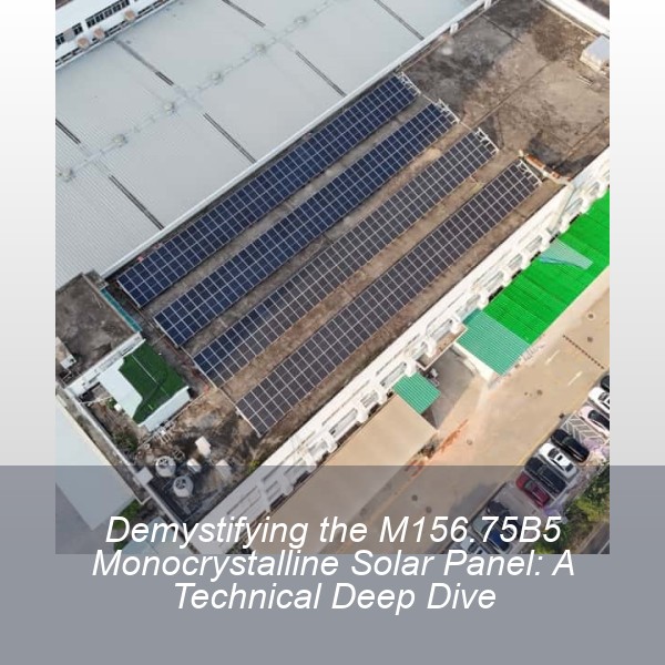 Demystifying the M156.75B5 Monocrystalline Solar Panel: A Technical Deep Dive
