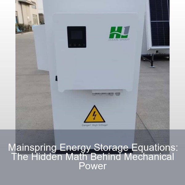 Mainspring Energy Storage Equations: The Hidden Math Behind Mechanical Power