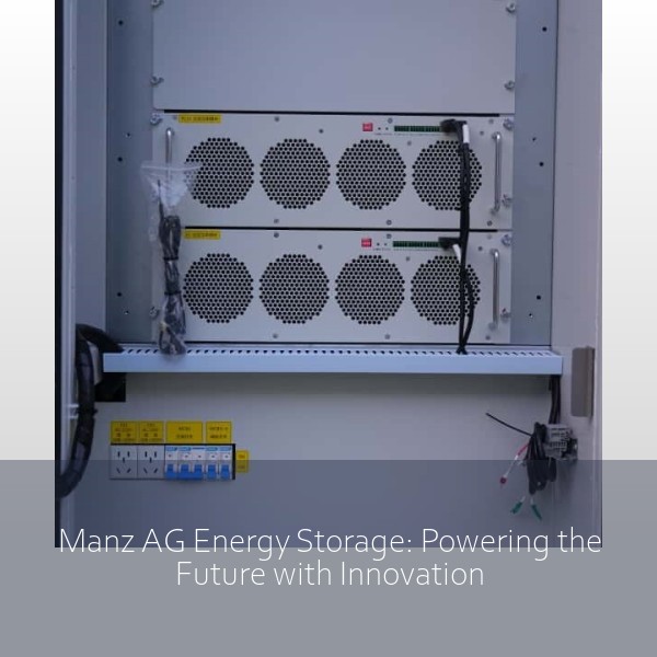 Manz AG Energy Storage: Powering the Future with Innovation