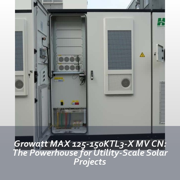 Growatt MAX 125-150KTL3-X MV CN: The Powerhouse for Utility-Scale Solar Projects
