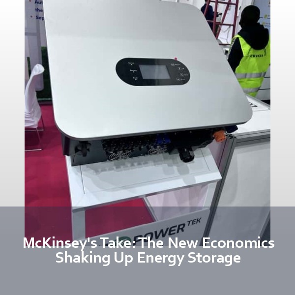 McKinsey's Take: The New Economics Shaking Up Energy Storage