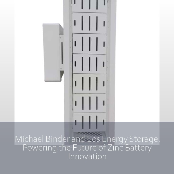Michael Binder and Eos Energy Storage: Powering the Future of Zinc Battery Innovation