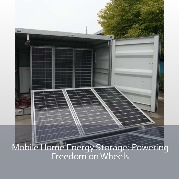 Mobile Home Energy Storage: Powering Freedom on Wheels