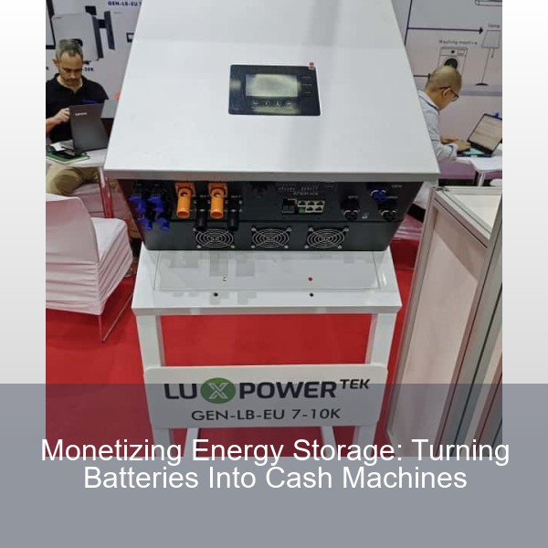 Monetizing Energy Storage: Turning Batteries Into Cash Machines