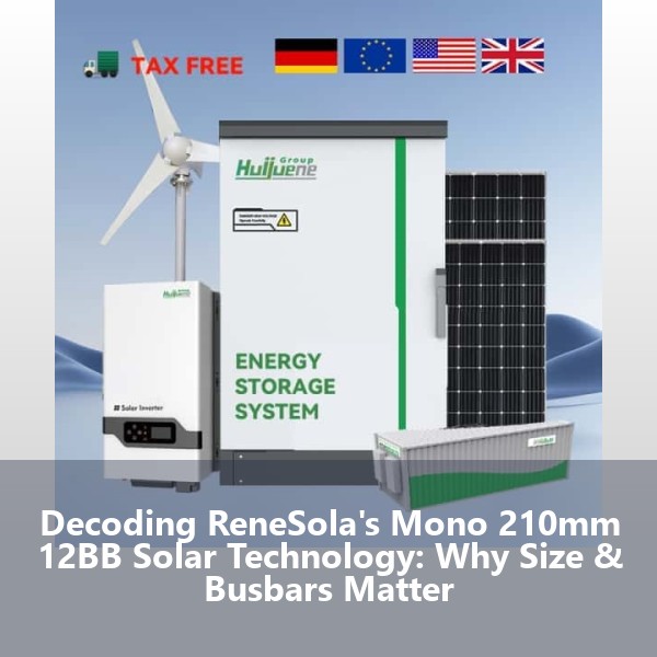 Decoding ReneSola's Mono 210mm 12BB Solar Technology: Why Size & Busbars Matter
