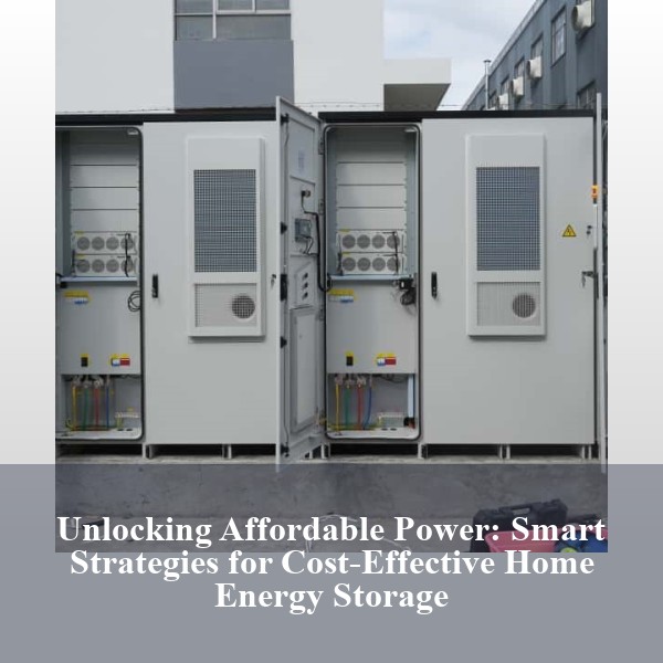 Unlocking Affordable Power: Smart Strategies for Cost-Effective Home Energy Storage