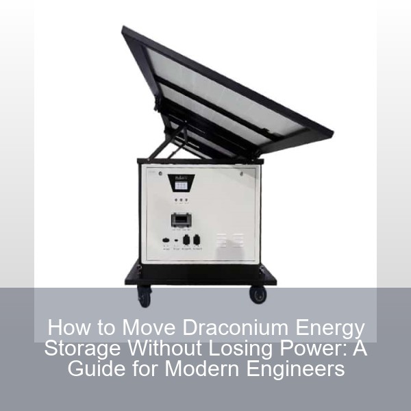 How to Move Draconium Energy Storage Without Losing Power: A Guide for Modern Engineers