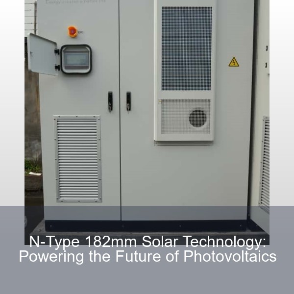 N-Type 182mm Solar Technology: Powering the Future of Photovoltaics