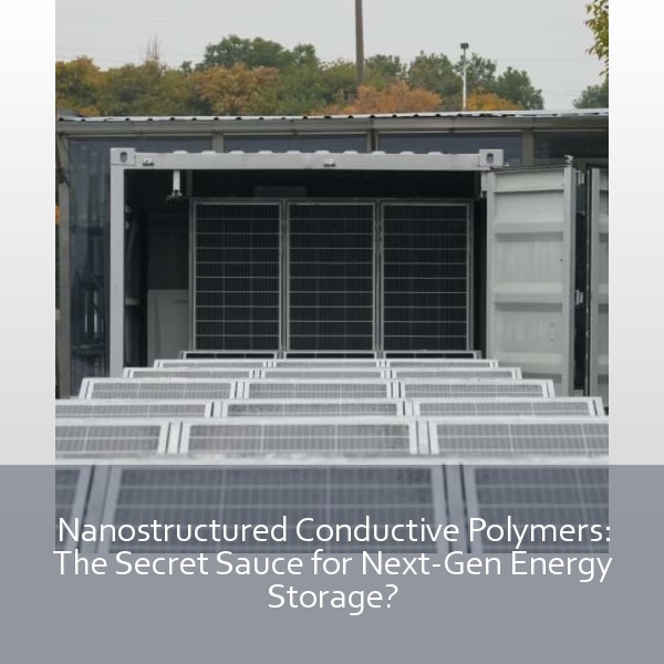 Nanostructured Conductive Polymers: The Secret Sauce for Next-Gen Energy Storage?