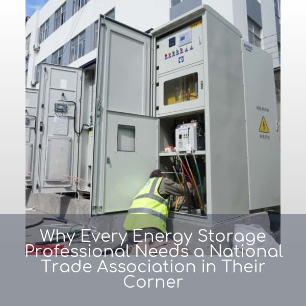 Why Every Energy Storage Professional Needs a National Trade Association in Their Corner