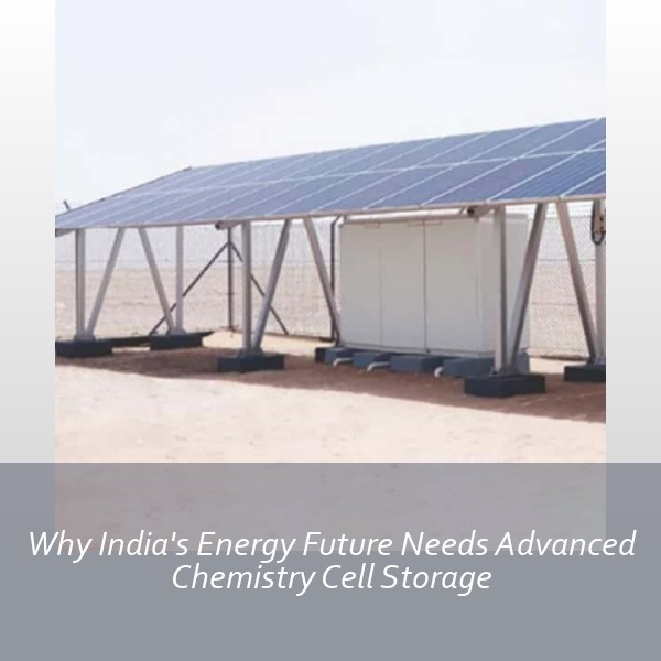 Why India's Energy Future Needs Advanced Chemistry Cell Storage