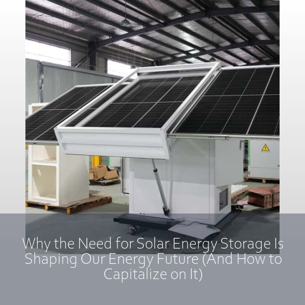 Why the Need for Solar Energy Storage Is Shaping Our Energy Future (And How to Capitalize on It)