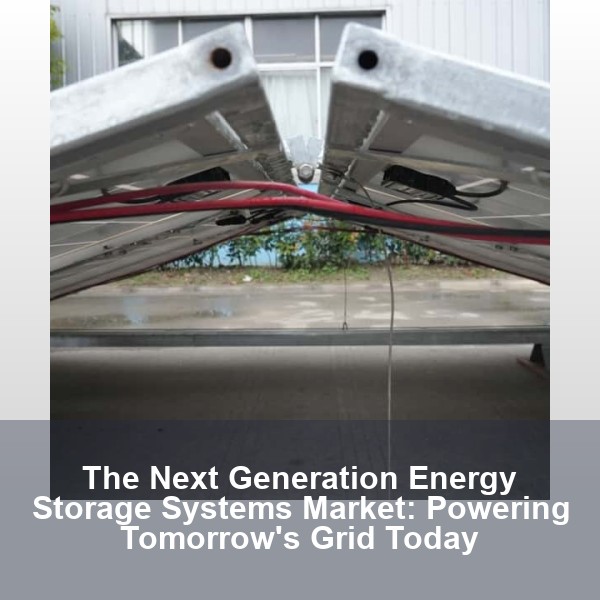 The Next Generation Energy Storage Systems Market: Powering Tomorrow's Grid Today