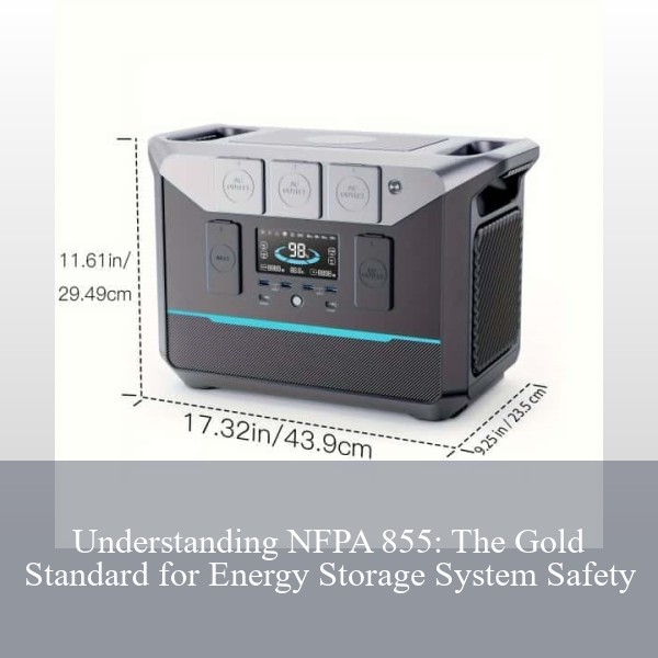 Understanding NFPA 855: The Gold Standard for Energy Storage System Safety