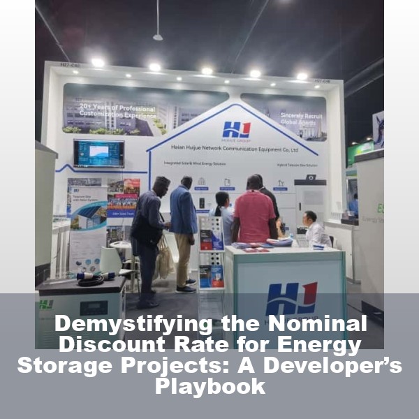 Demystifying the Nominal Discount Rate for Energy Storage Projects: A Developer’s Playbook