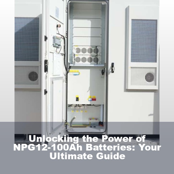 Unlocking the Power of NPG12-100Ah Batteries: Your Ultimate Guide