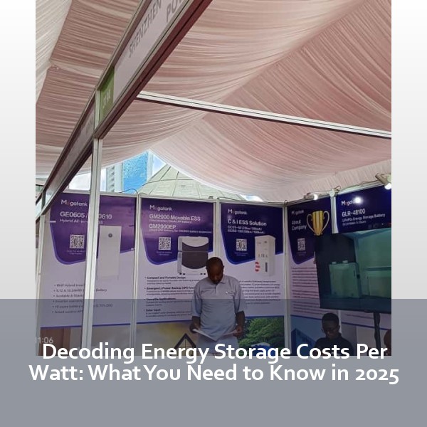 Decoding Energy Storage Costs Per Watt: What You Need to Know in 2025