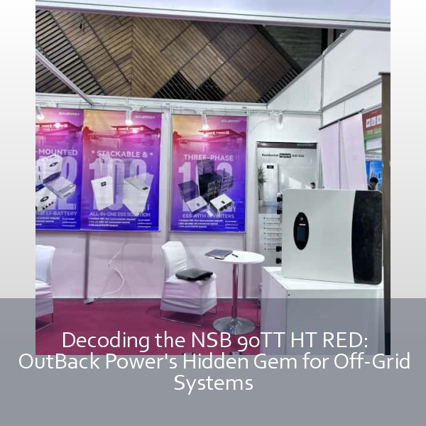 Decoding the NSB 90TT HT RED: OutBack Power's Hidden Gem for Off-Grid Systems