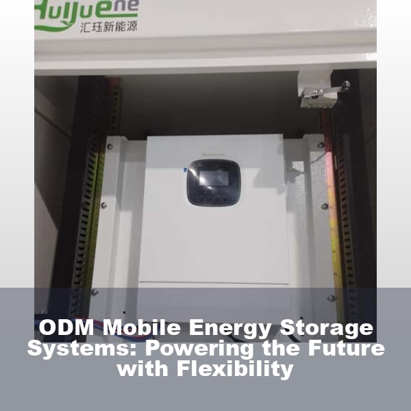 ODM Mobile Energy Storage Systems: Powering the Future with Flexibility