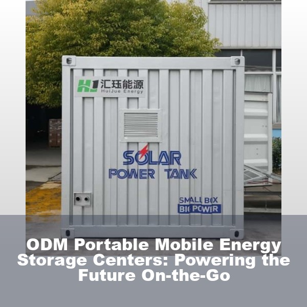 ODM Portable Mobile Energy Storage Centers: Powering the Future On-the-Go