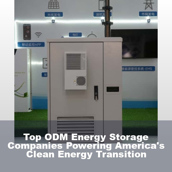 Top ODM Energy Storage Companies Powering America's Clean Energy Transition