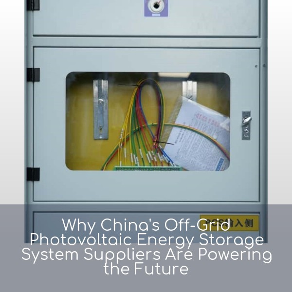 Why China's Off-Grid Photovoltaic Energy Storage System Suppliers Are Powering the Future