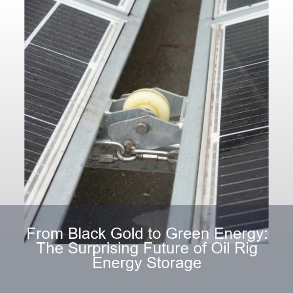 From Black Gold to Green Energy: The Surprising Future of Oil Rig Energy Storage