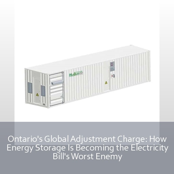Ontario's Global Adjustment Charge: How Energy Storage Is Becoming the Electricity Bill's Worst Enemy