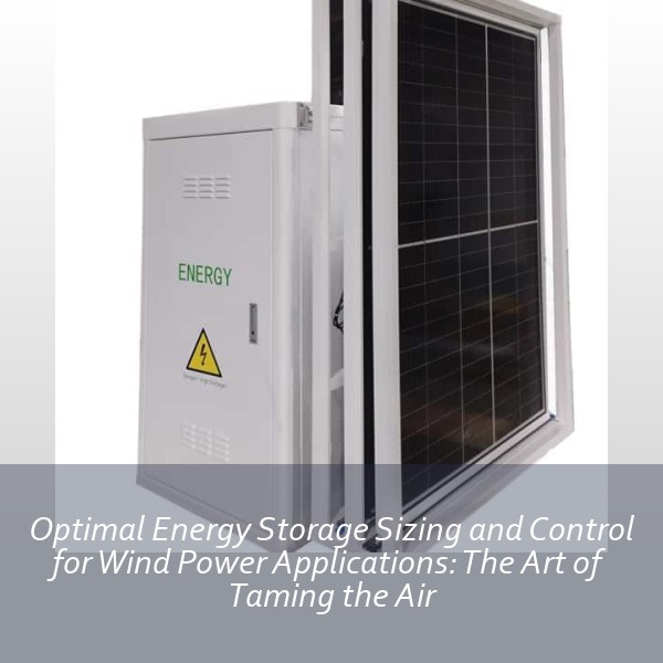 Optimal Energy Storage Sizing and Control for Wind Power Applications: The Art of Taming the Air